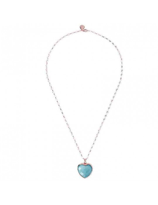 Collana Bronzallure - Pendente Cuore - Amazzonite - WSBZ00048LGAZ