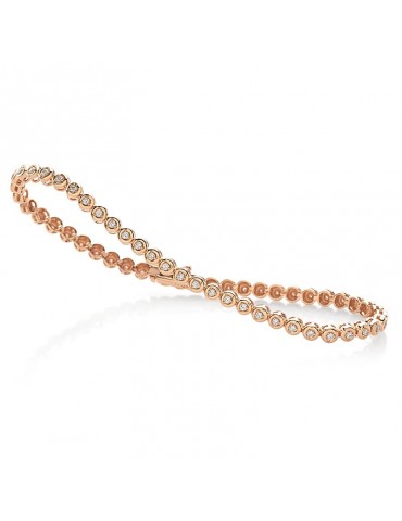 Bracciale Tennis Crieri - Ritmo - Oro Rosa - Diamanti 0,55 ct - BTERIK060WG3170