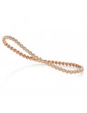 Crieri Women's Tennis Bracelet - Ritmo in 18K Rose Gold with 0.55 ct White Diamonds - 0