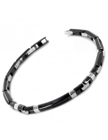 Bracciale Zancan - Hi Teck - Acciaio - PVD Nero - Spinelli Neri-EHB284 2