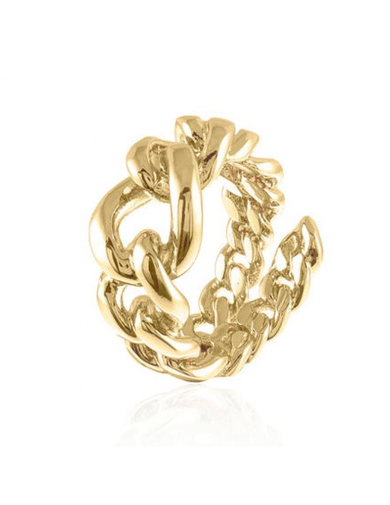 Anello Aperto Unoaerre Donna - in Bronzo Giallo Grumetta a Scalare - 0
