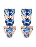 Orecchini Bronzallure - Altissima - Cerchio - Cuori Blu - WSBZ02000.LB