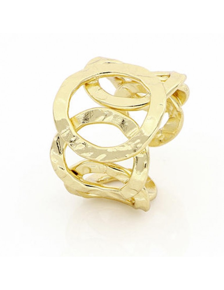 Unoaerre Woman's Ring - Rigid Yellow Bronze Circles - 0
