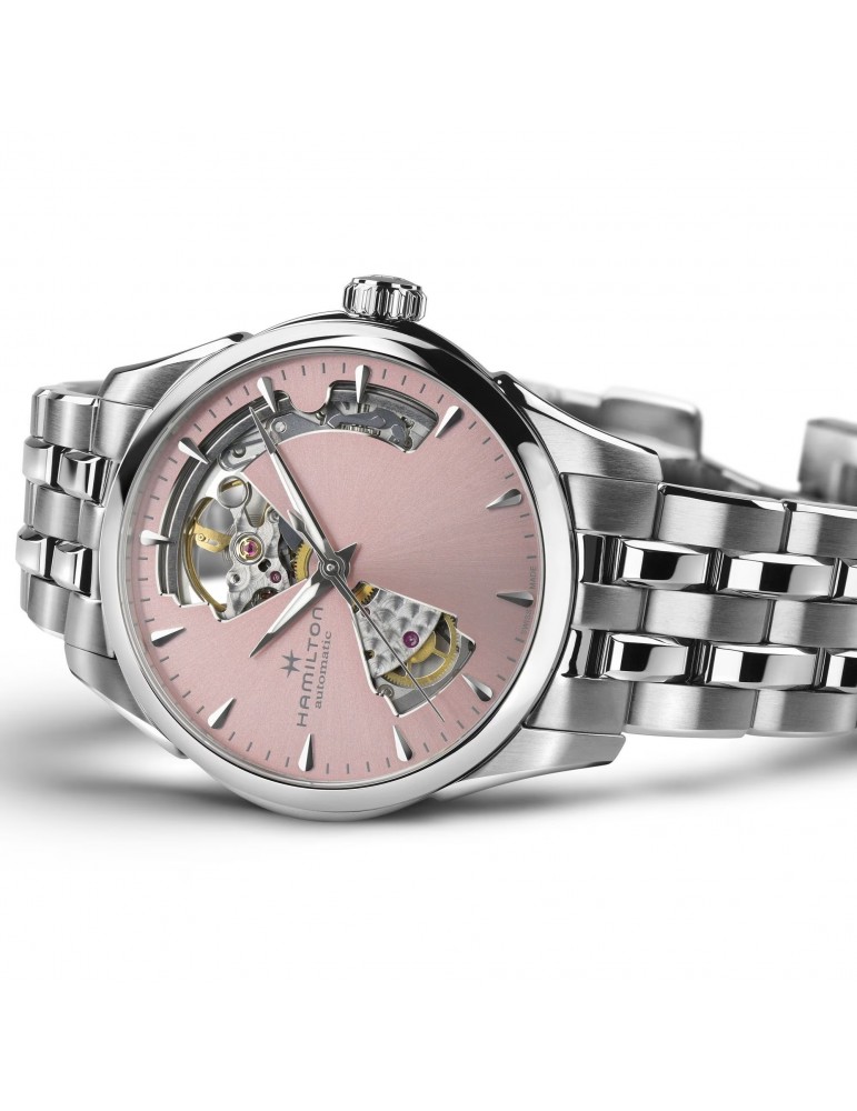 Orologio Hamilton - Jazzmaster Open Heart Automatico 36mm Rosa - H32215170