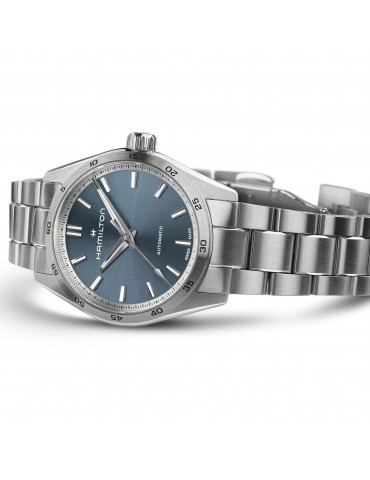 Hamilton Ladies Watch - Jazzmaster Performer Automatic 34mm Blue - 0 2