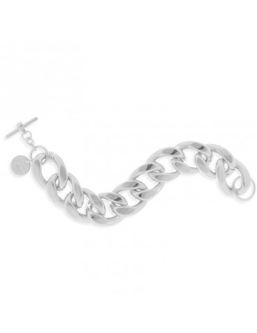 Bracciale Unoaerre Donna - in Bronzo Bianco Catena Grumetta 20 cm - 0