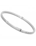 Zancan Bracelet - 925% Silver - Greek Style - Black Spinels - EXB817
