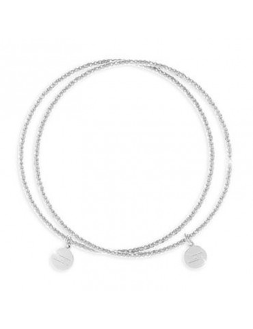 Unoaerre Woman's Bracelet - Rigid White Bronze Circle - 0