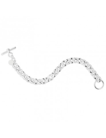 Unoaerre Bracelet - in White Bronze 22 cm Rolò Chain - 0