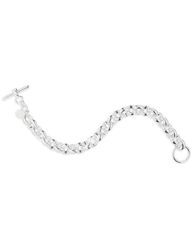 Bracciale Unoaerre - in Bronzo Bianco 22 cm Catena Rol - 0