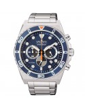 Vagary Watch - Aqua39 - Chronograph - Silver - 43mm - Blue-IV4-713-71