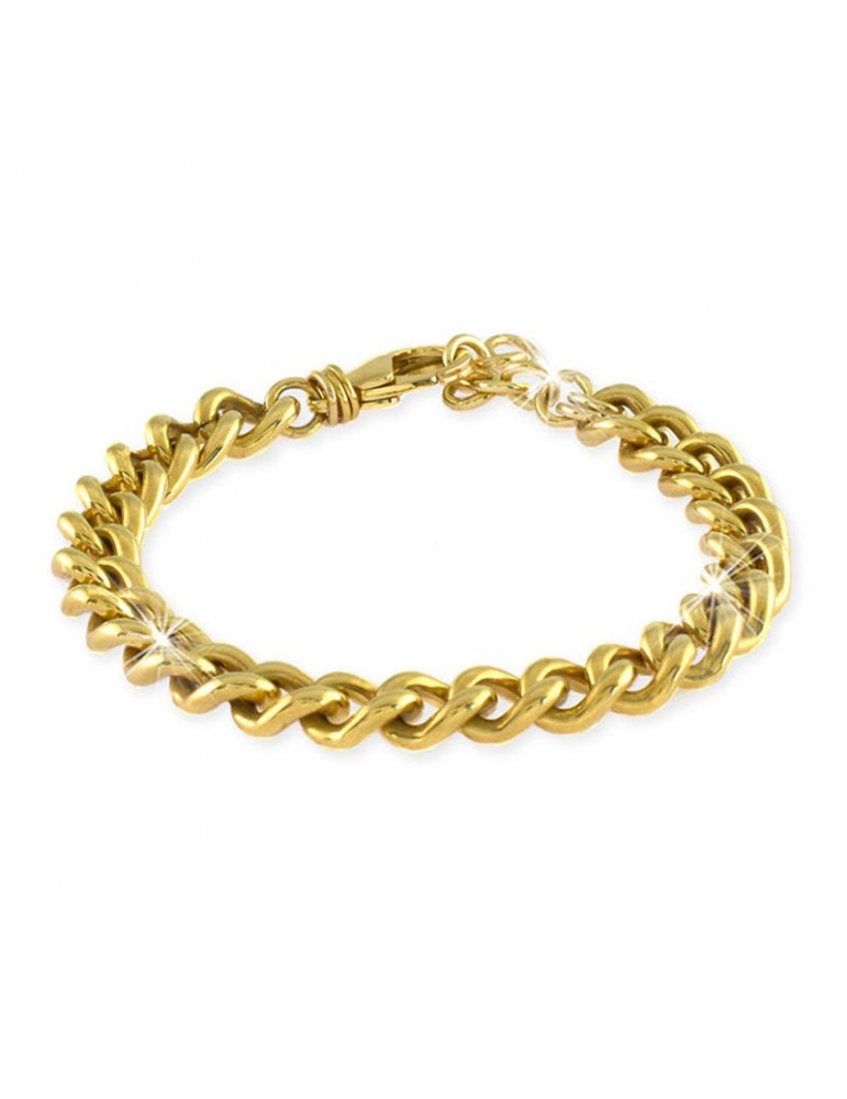 Bracciale Unoaerre Donna - in Bronzo Giallo Catena Grumetta 18 cm - 0