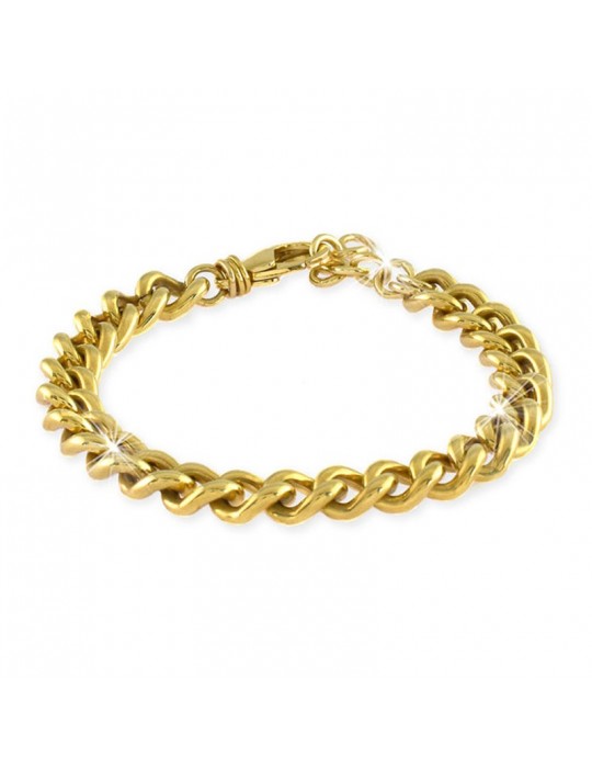 Unoaerre Woman's Bracelet - in Yellow Bronze Groumette Chain 18 cm - 0