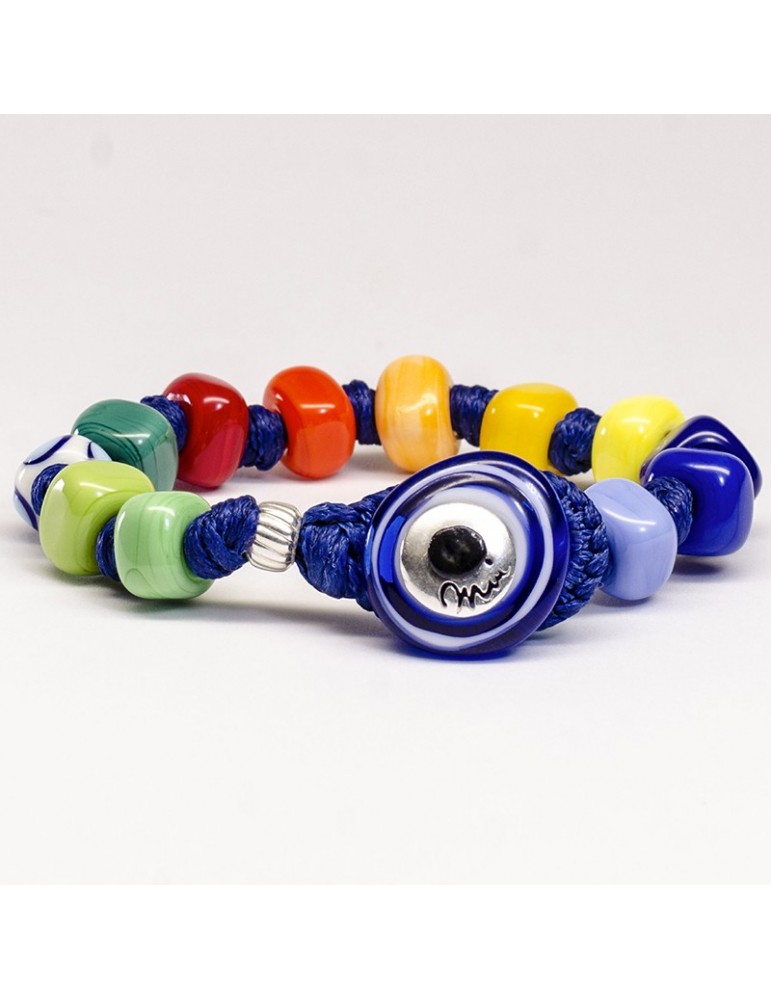 Moi Bracelet - Brazil - Murano Glass - Yellow - Green - BRAZIL