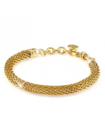 Bracciale Unoaerre Donna - in Bronzo Giallo Maglia a Rete 18 cm - 0