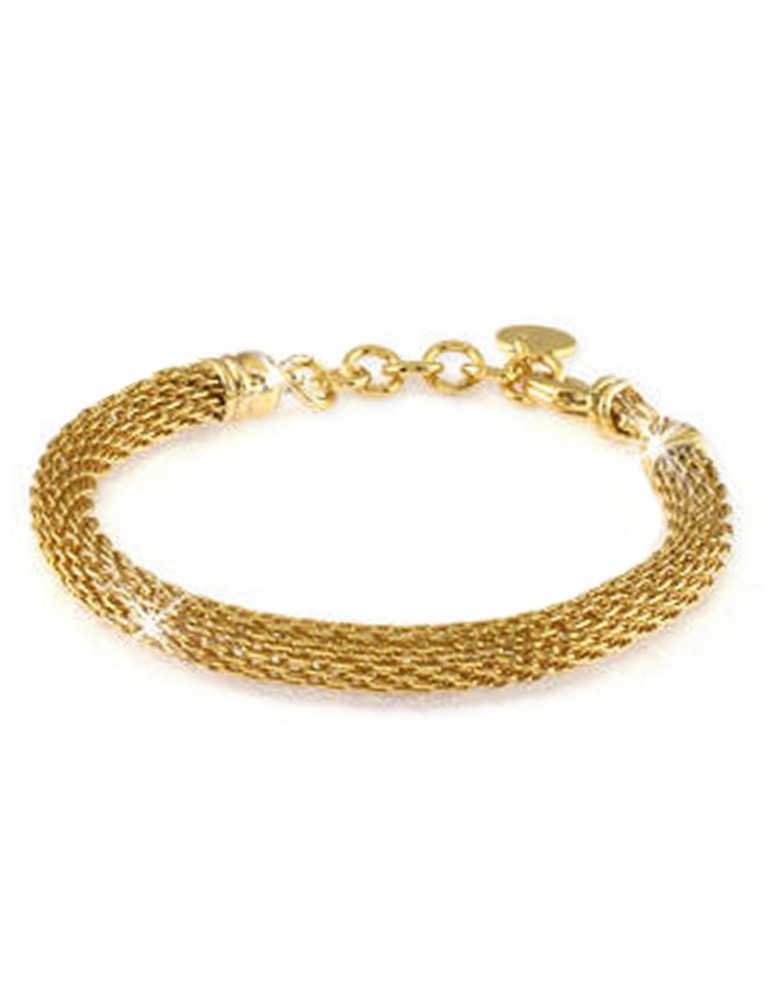 Bracciale Unoaerre Donna - in Bronzo Giallo Maglia a Rete 18 cm - 0