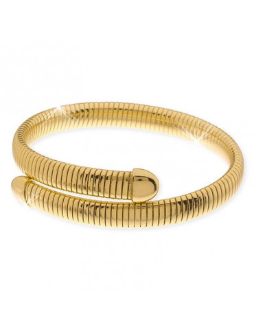 Unoaerre Woman's Bracelet - Flexible in Contrariè Yellow Bronze 18 cm - 0