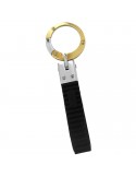 Portachiavi Arkano - in Oro Giallo ed Oro Bianco 18 Carati - Caucciù - AP01008BGC