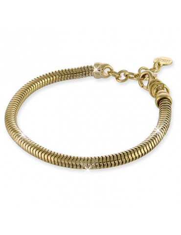 Unoaerre Woman's Bracelet - Yellow Bronze Tubular Chain 19 cm - 0