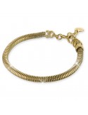 Unoaerre Woman's Bracelet - Yellow Bronze Tubular Chain 19 cm - 0