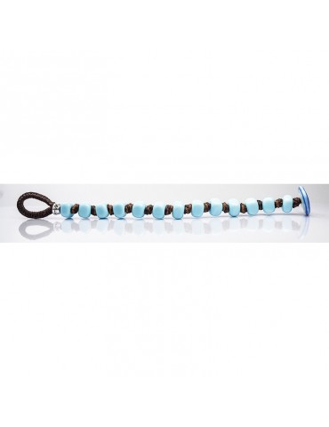 Moi bracelet - Opal - Handcrafted - Murano glass - Light blue 2