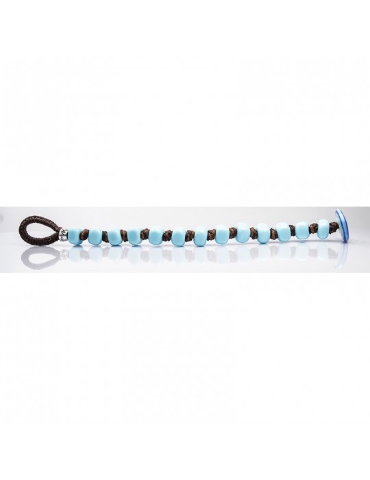 Moi bracelet - Opal - Handcrafted - Murano glass - Light blue