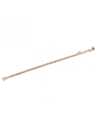 Unoaerre Woman's Bracelet - Rose Bronze Rope Chain 18 cm - 0