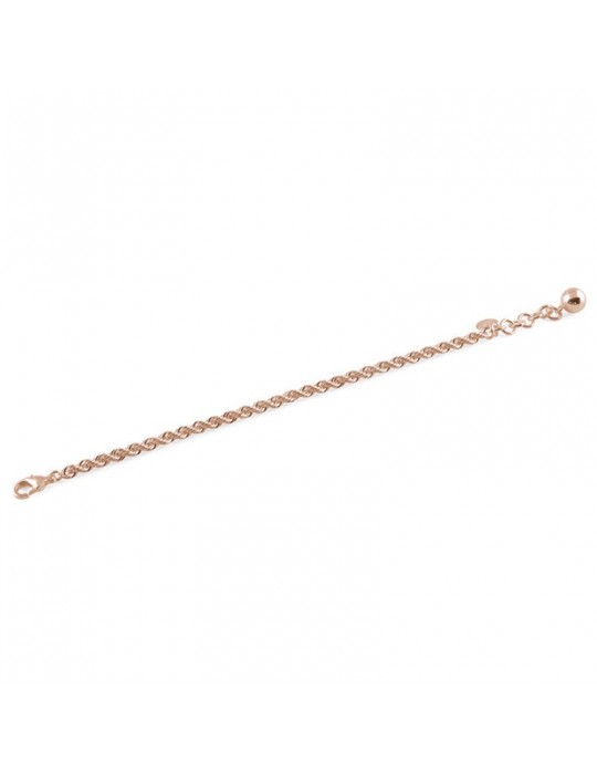 Unoaerre Woman's Bracelet - Rose Bronze Rope Chain 18 cm - 0