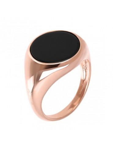 Bronzallure Ring - Chevalier - Black Onyx - Size 10-WSBZ00971BO-10