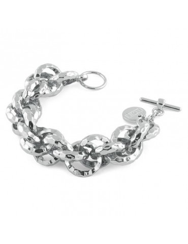 Bracciale Unoaerre - in Bronzo Bianco 21 cm Catena Rol - 0