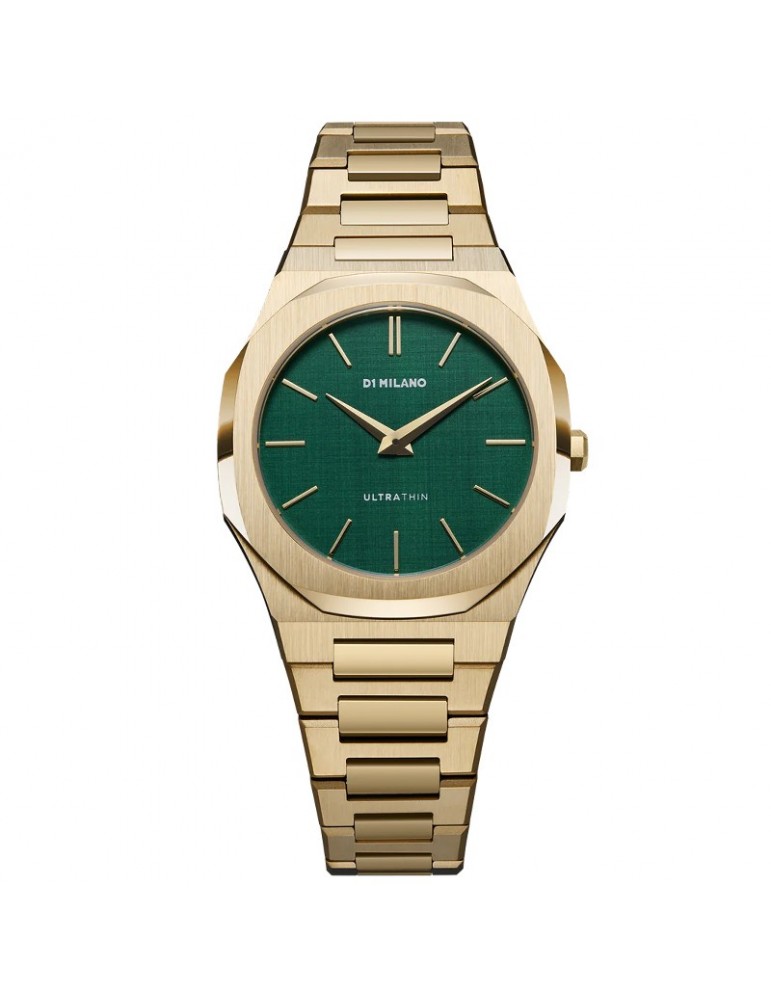 Orologio D1 Milano - Ultra Thin Emerald 34mm Dorato Verde - UTBL18