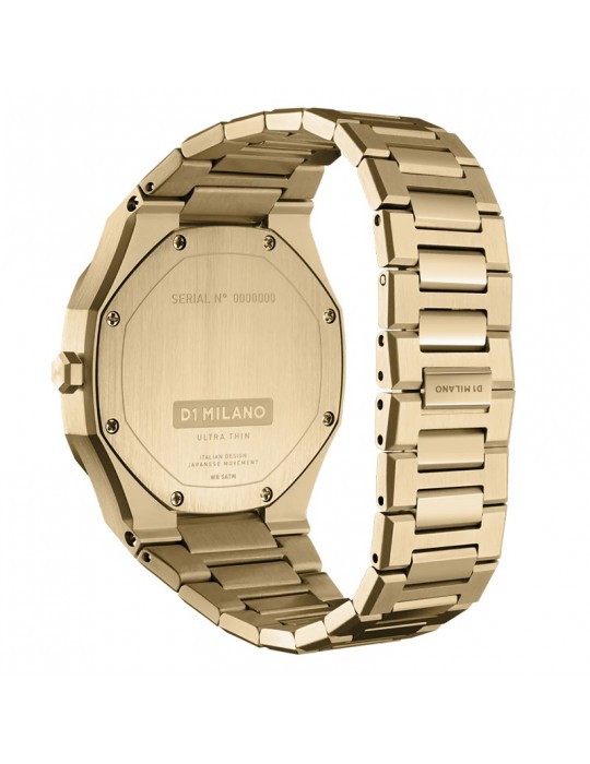 Orologio D1 Milano - Ultra Thin Emerald 34mm Dorato Verde - UTBL18