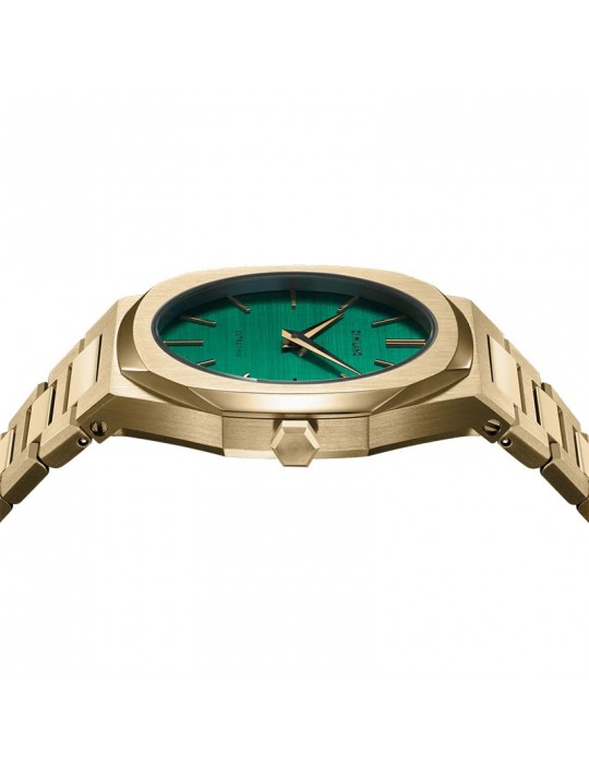 Orologio D1 Milano - Ultra Thin Emerald 34mm Dorato Verde - UTBL18