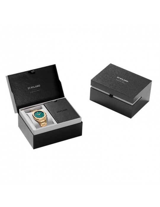 Orologio D1 Milano - Ultra Thin Emerald 34mm Dorato Verde - UTBL18