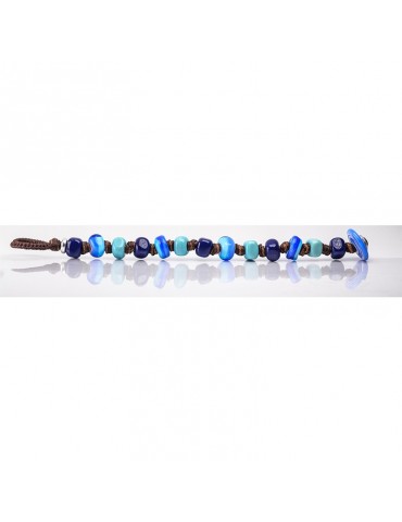 Bracciale Moi - Poseidon - Vetro di Murano - Blu - Turchese - POSEIDON 2
