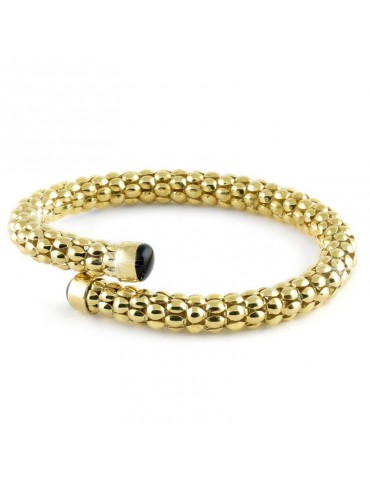 Bracciale Unoaerre Donna - Rigido in Bronzo Giallo Catena Pop Corn 18 cm - 0