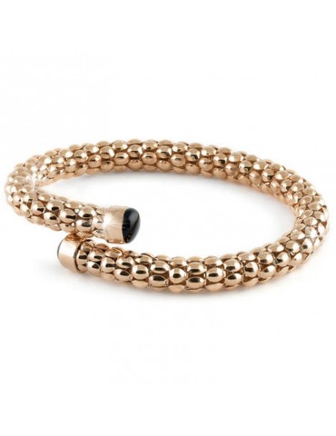 Bracciale Unoaerre Donna - Rigido in Bronzo Rosa Catena Pop Corn 18 cm - 0