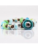 Moi bracelet - Aura - Murano glass - Green - Blue - AURA