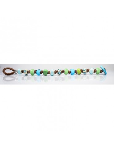 Moi bracelet - Aura - Murano glass - Green - Blue - AURA 2