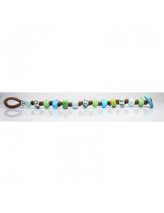 Moi bracelet - Aura - Murano glass - Green - Blue - AURA