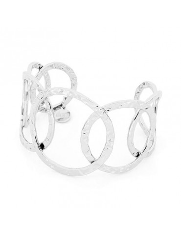 Unoaerre Woman's Bracelet - Rigid White Bronze Circles - 0