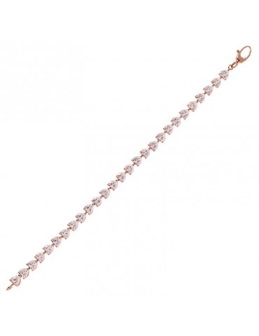 Bracciale Bronzallure - Altissima - Cuori - Zirconi Rosa -WSBZ02023.RM 2