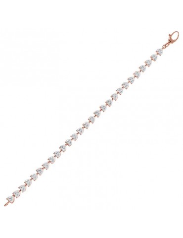 Bracciale Bronzallure - Altissima - Cuori -Zirconi Bianchi-WSBZ02023.W 2