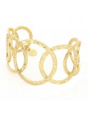 Unoaerre Woman's Bracelet - Rigid Yellow Bronze Circles - 0