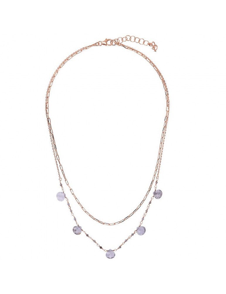Collana Bronzallure - Variegata - Multifilo -Iolite Viola-WSBZ02121.BS