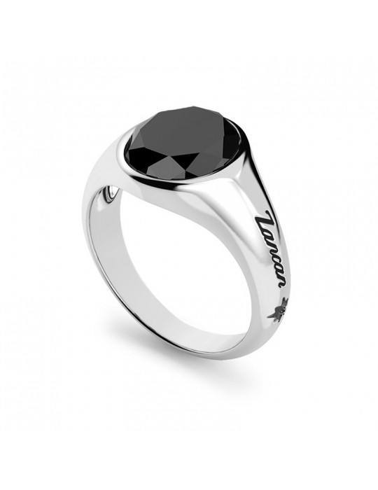 Anello Zancan - Eternity 925 - Argento 925% - Onice Nero - EXA238