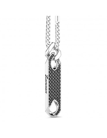 Zancan Necklace - Cosmopolitan Luxury - Plate - Black Spinelli - ESC045