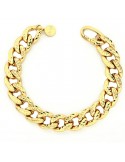 Unoaerre Woman's Bracelet - in Yellow Bronze Diamond Curb Chain - 0
