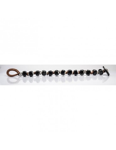 Bracciale Moi - San Lorenzo - Perle - Vetro di Murano Nere -SANLORENZO 2
