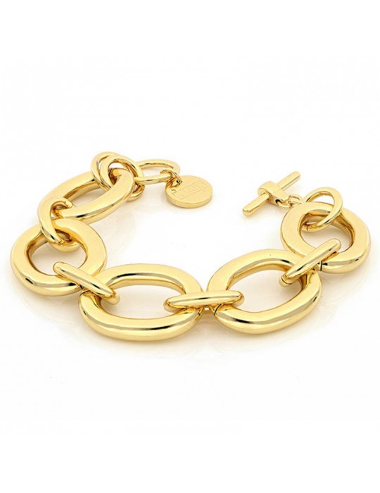 Unoaerre Woman's Bracelet - in Yellow Bronze Forzatina Chain - 0